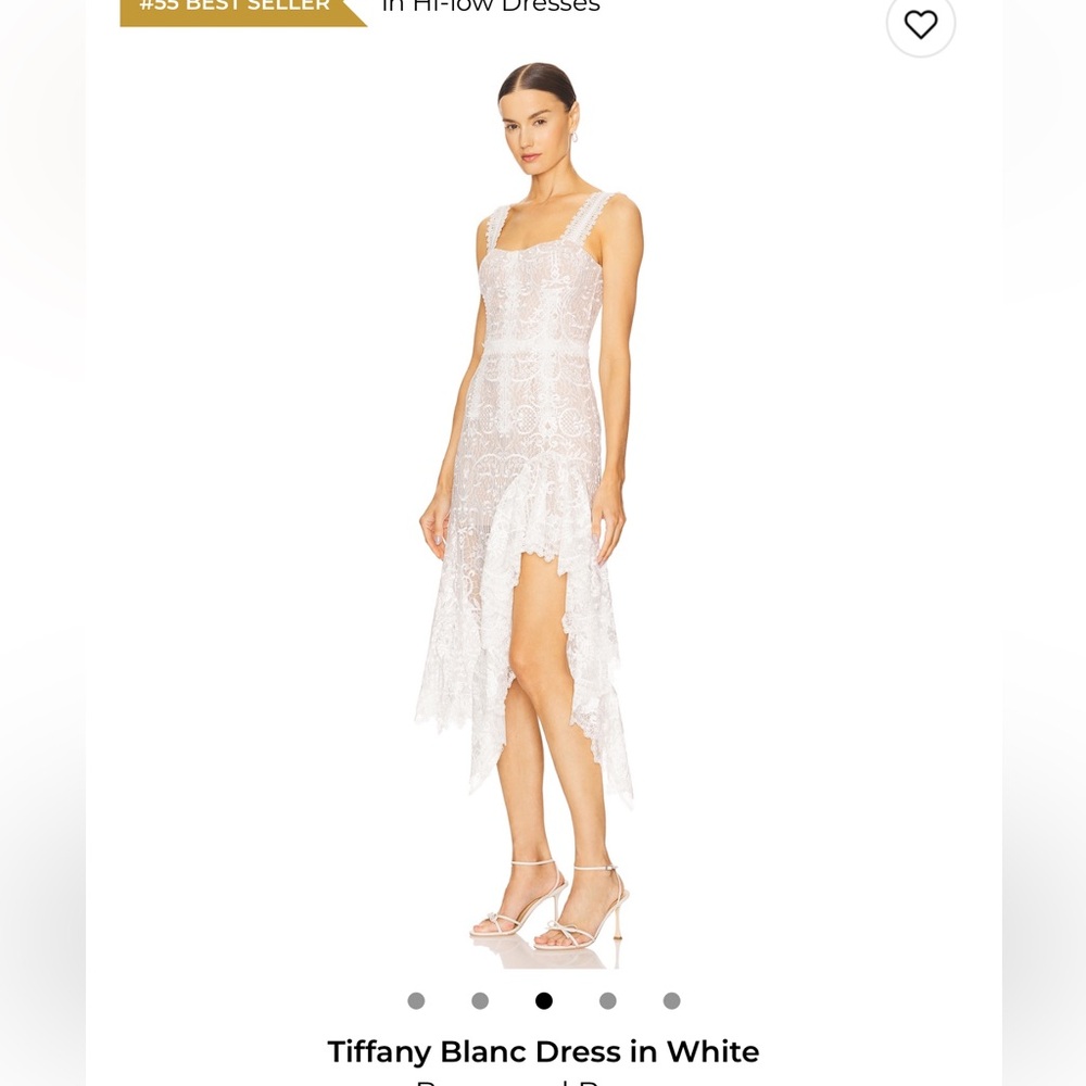 Bronx and Banco Ivory High-Low Dress